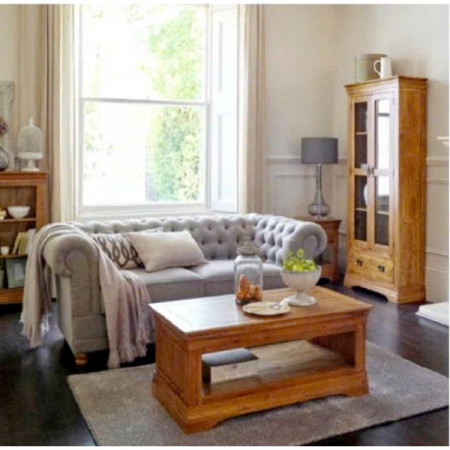 Living Room - French 04 : Trọn Bộ Phòng Khách Gỗ Sồi - 4 Món